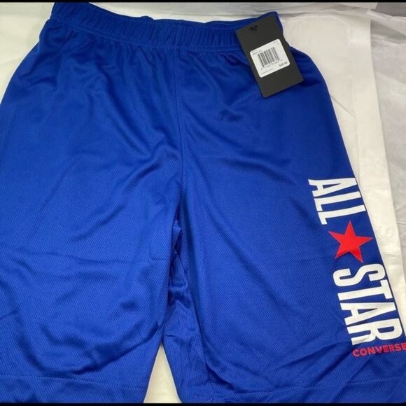 Converse All Star Mesh Boys  Large  12-13 Years Shorts blue - Picture 2 of 9